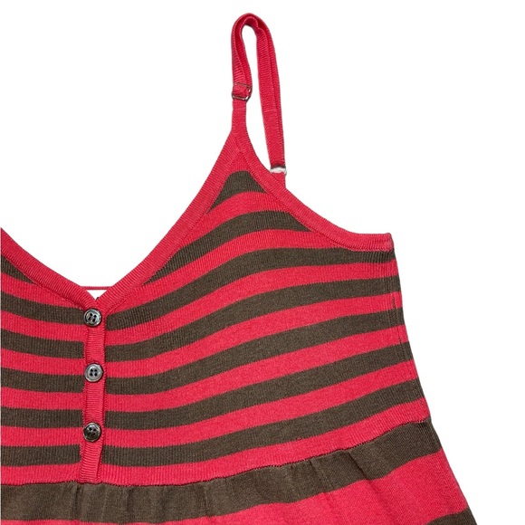 ⚡️SOLD⚡️Trina Turk Vintage Y2K Striped Slip Strappy Silk Blend Knit Dress Pink - Picture 13 of 16
